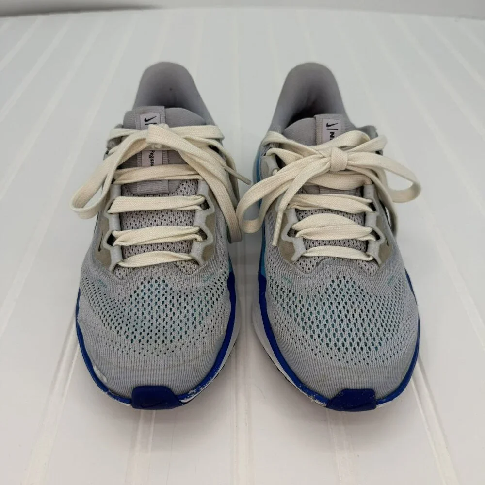 Nike Pegasus Running Shoes Blue Gray FN5041-004 Big Kids Size 3Y Used